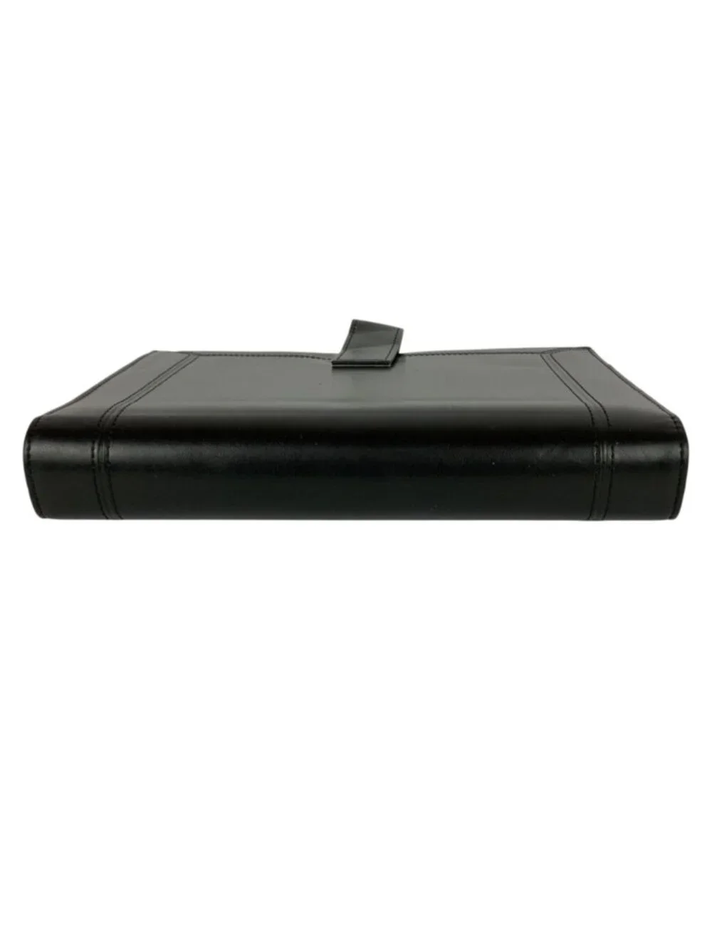 Day-Timer Black Synthetic Leather Planner 7 Ring Binder With Snap Closure